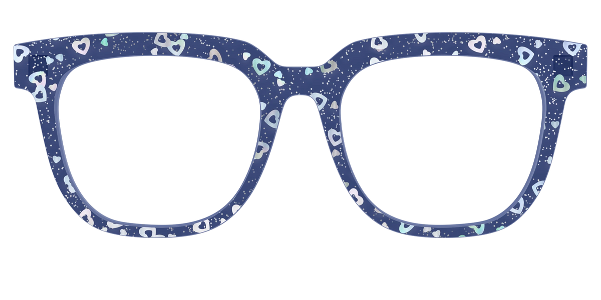 The Denim Heart Glitter Crystal
