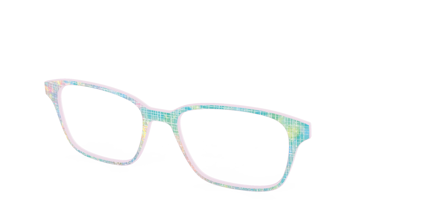 The Pastel Gradient with Holographic Hatching