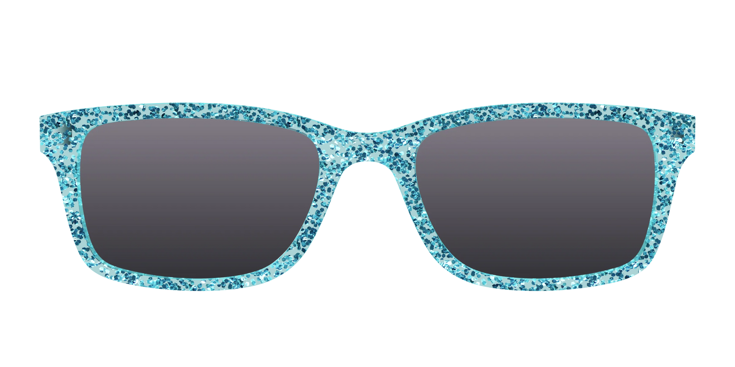 The Polarized Aquamarine Sparkle Sun Top