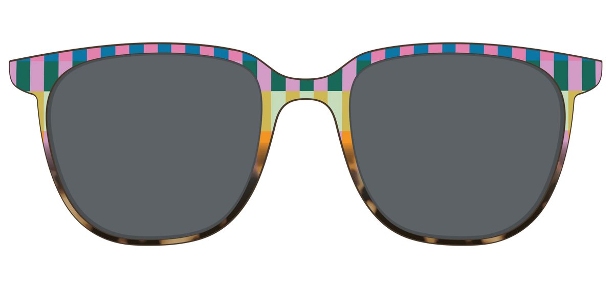 The Polarized Summer Stripes Tortoise Sun Top