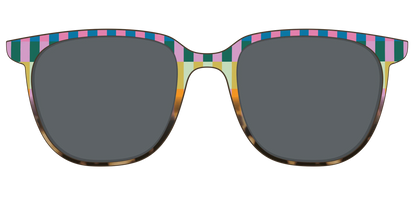 The Polarized Summer Stripes Tortoise Sun Top