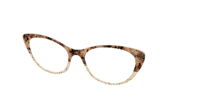 The Khaki Tortoise Crystal Split with Gold Flakes