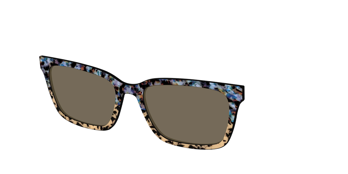 The Polarized Oasis Tortoise Split Sun Top