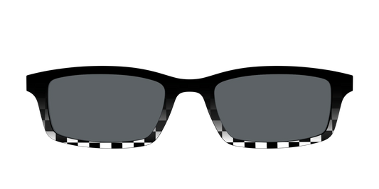 The Polarized Checkerboard Fade Sun Top