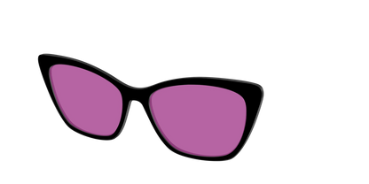 The Black with Violet Golf Lens
