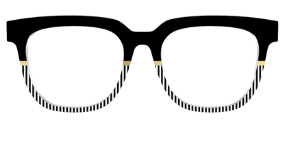 The Chic Stripes Crystal with Gold Foil