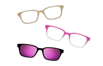 Pink Glitter Clear - Set