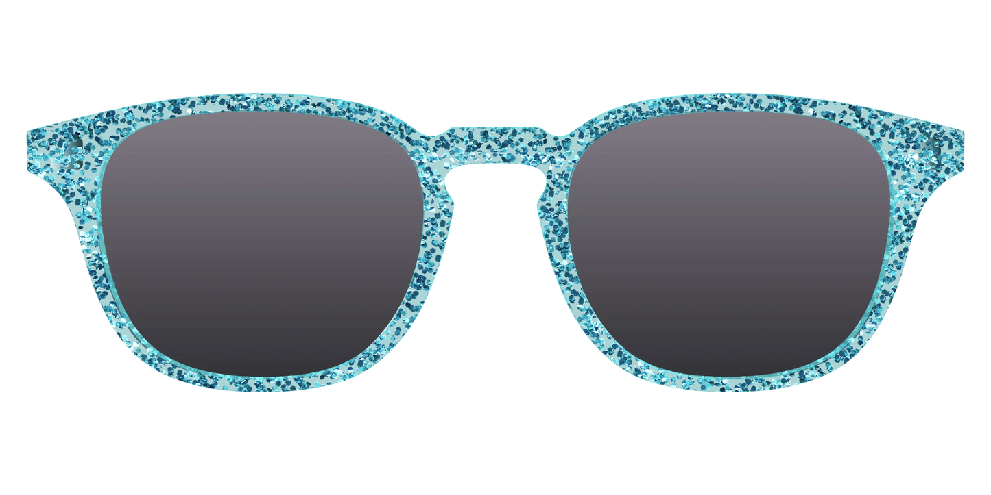 The Polarized Aquamarine Sparkle Sun Top