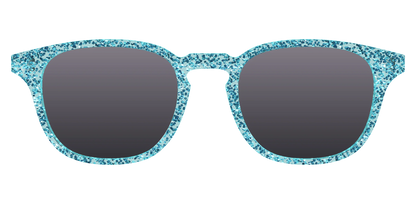 The Polarized Aquamarine Sparkle Sun Top