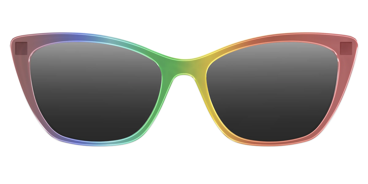 The Polarized Rainbow Gradient Sun Top