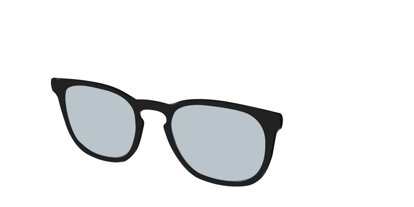The Black With Slate Blue Lens