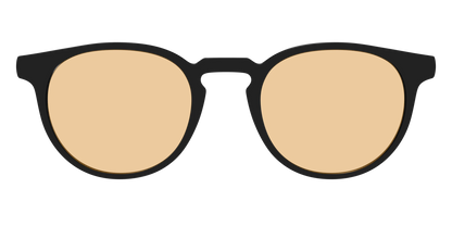 The Black With Umber Brown Lens