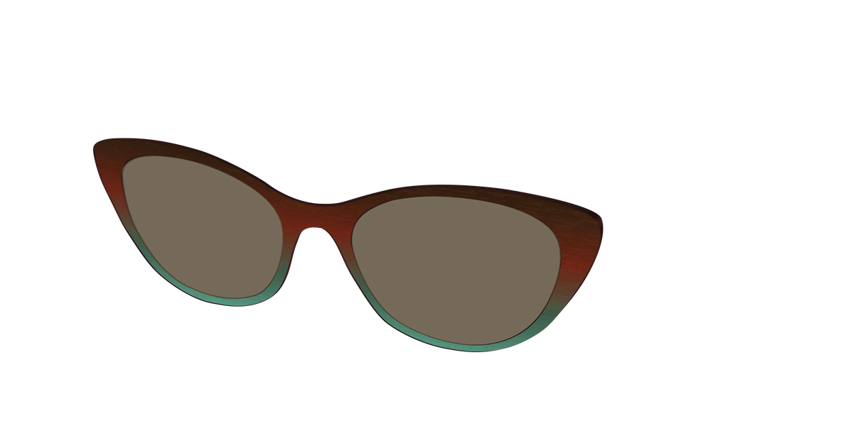 The Polarized Mahogany to Juniper Woodgrain Sun Top