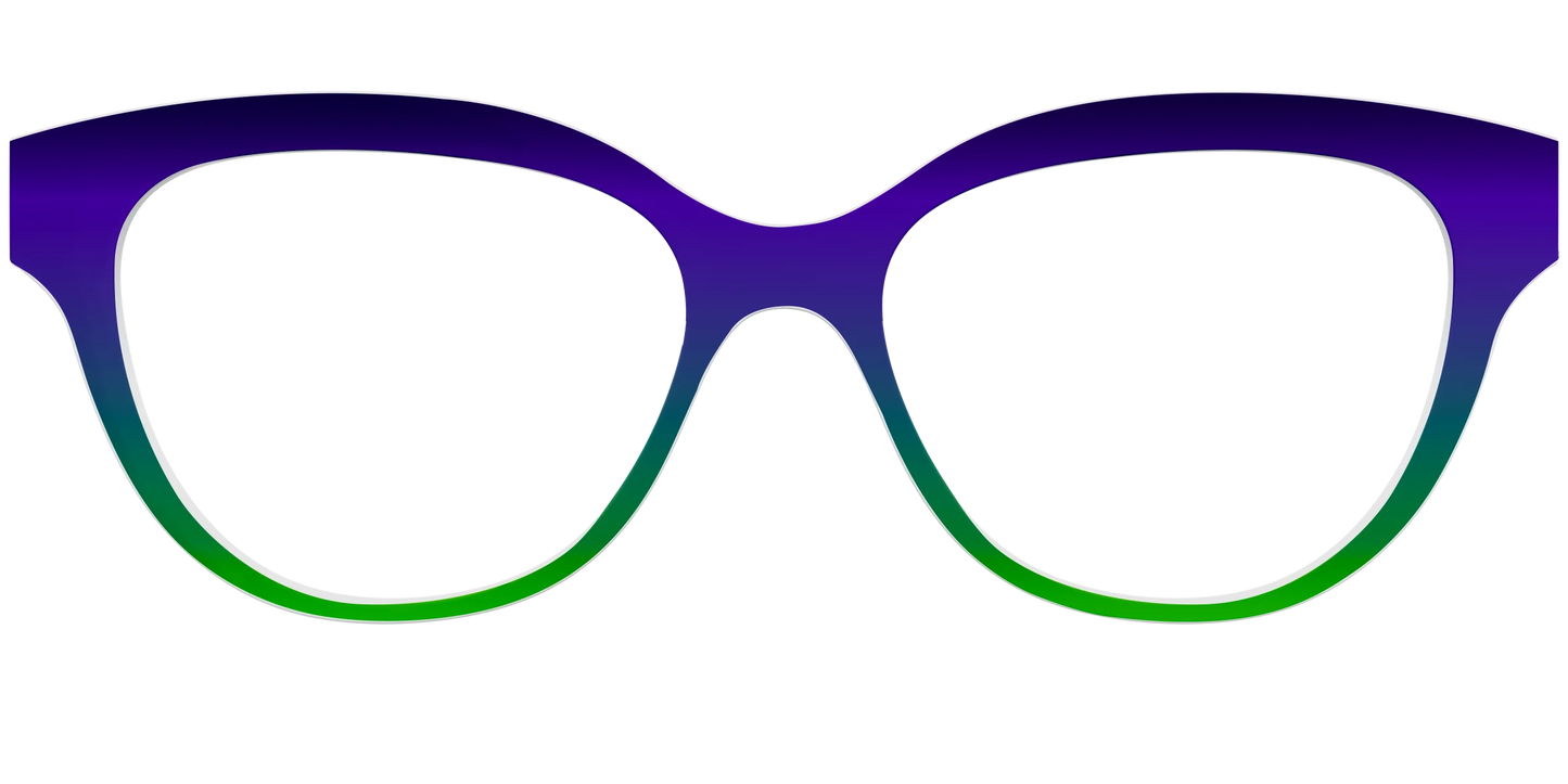 The Ultra Violet to Bright Green Gradient