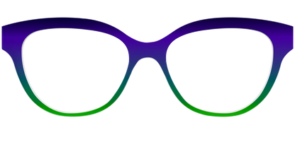 The Ultra Violet to Bright Green Gradient