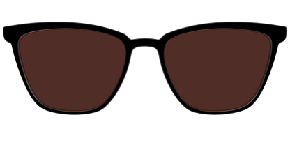 The Black with Brown Golf Lens