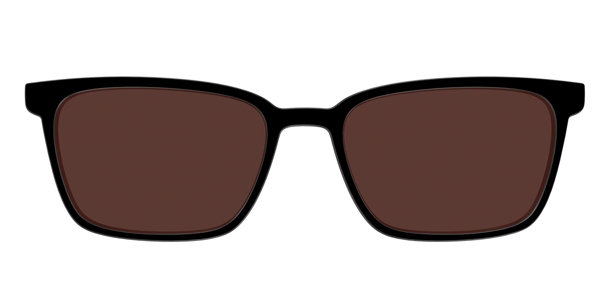 The Black with Brown Golf Lens