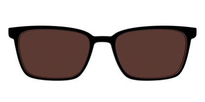 The Black with Brown Golf Lens