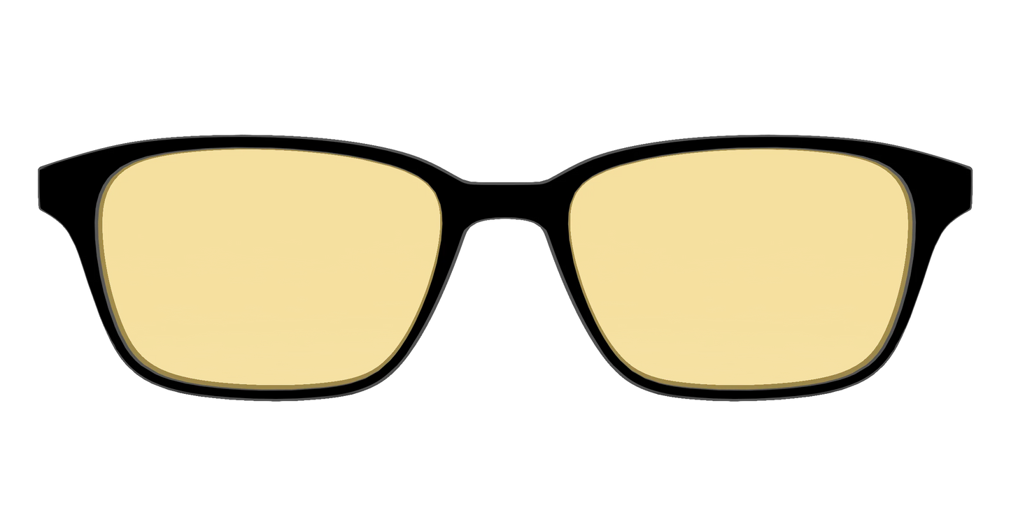 The Black With Citrine Yellow Lens