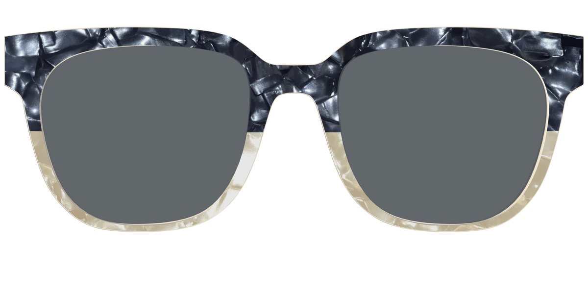 The Polarized Navy to Taupe Pearl Split Sun Top