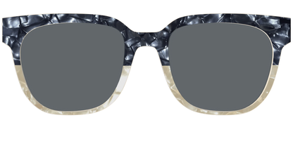 The Polarized Navy to Taupe Pearl Split Sun Top