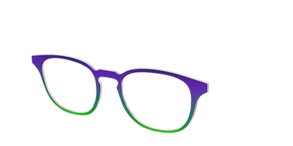 The Ultra Violet to Bright Green Gradient