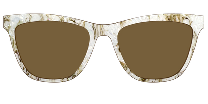 The Polarized Ivory Sand Pearl Shell Sun Top