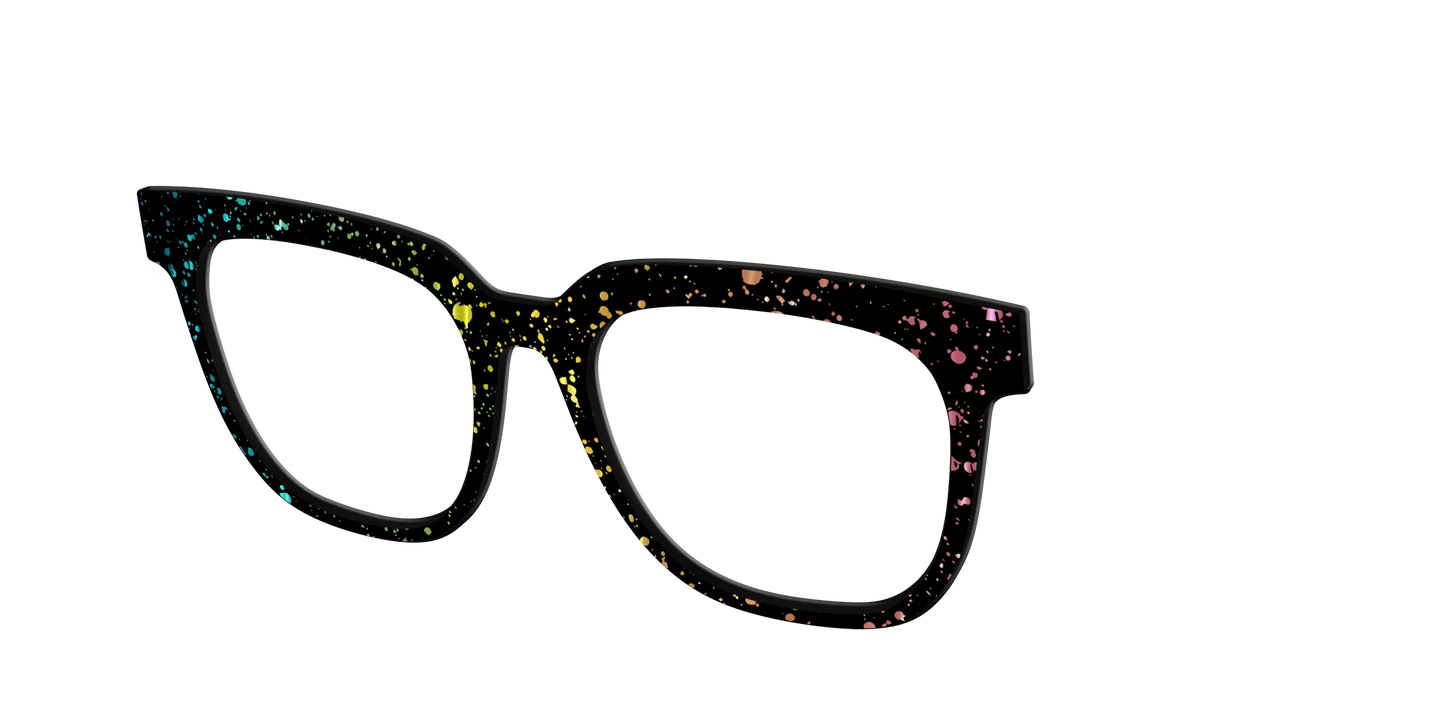 The Rainbow Foil Splatter