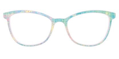The Pastel Gradient with Holographic Hatching