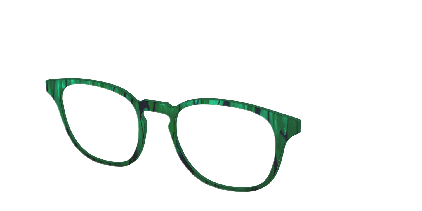 The Emerald Moire Stripes