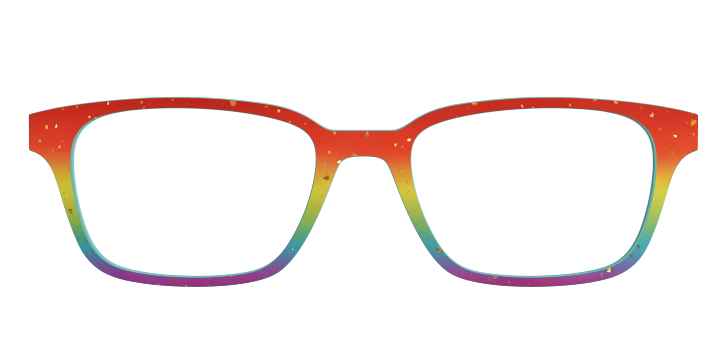 The Spectrum Gradient with Gold Flakes