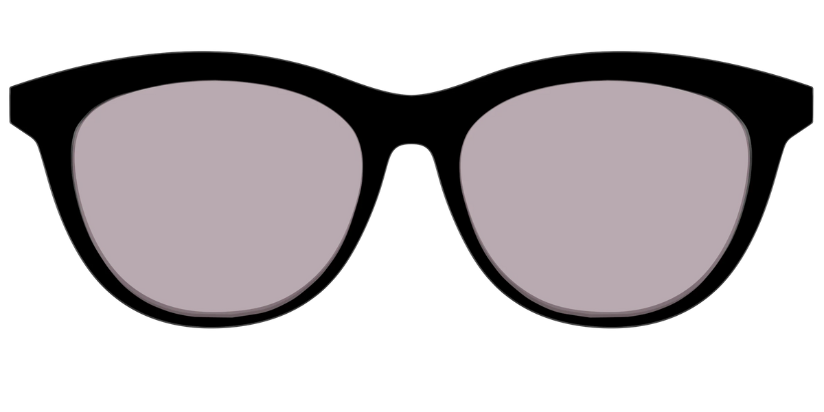 The Black with Gray Gaming Lens