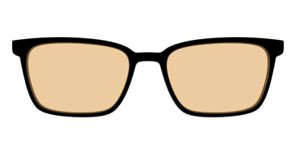 The Black With Umber Brown Lens