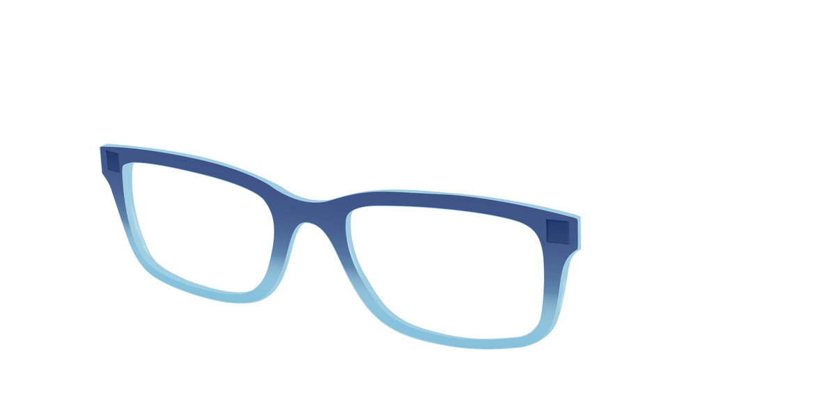 The Indigo to Sky Blue Gradient Crystal