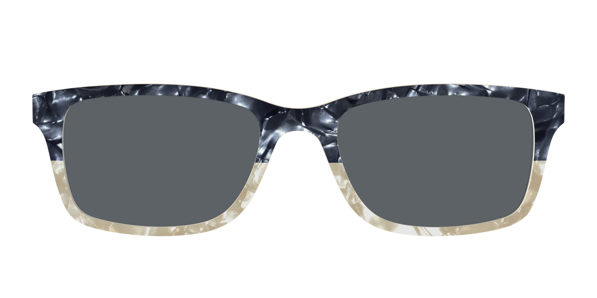 The Polarized Navy to Taupe Pearl Split Sun Top