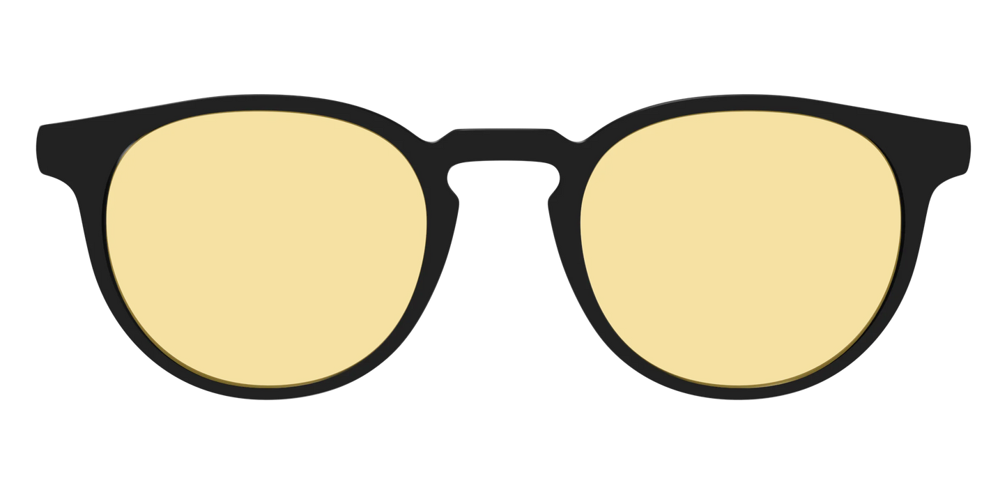 The Black With Citrine Yellow Lens