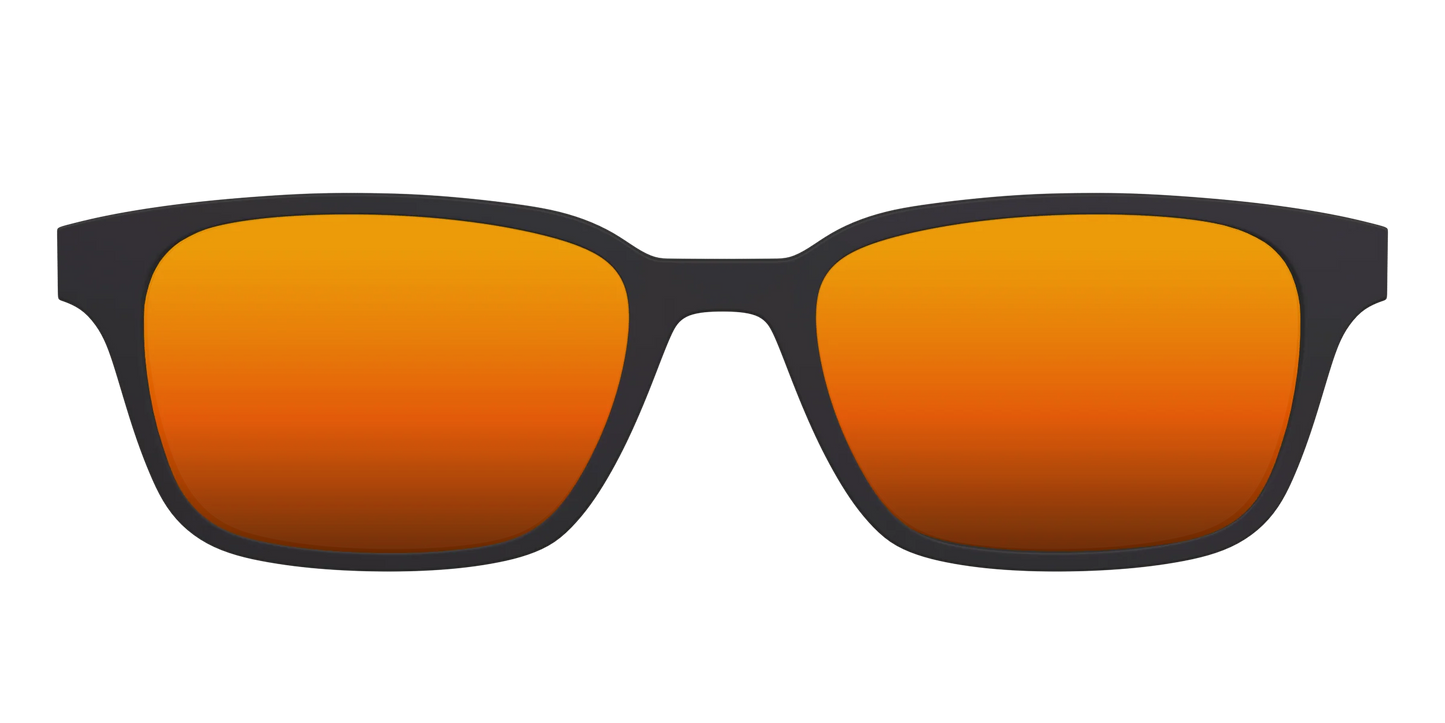 The Polarized Orange Reflective Sun Top
