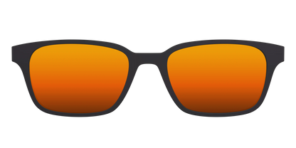 The Polarized Orange Reflective Sun Top