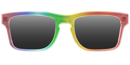 The Polarized Rainbow Gradient Sun Top