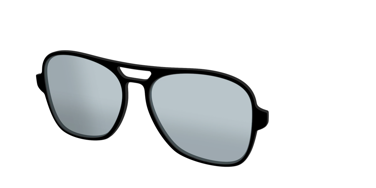 The Black With Slate Blue Lens