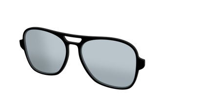 The Black With Slate Blue Lens