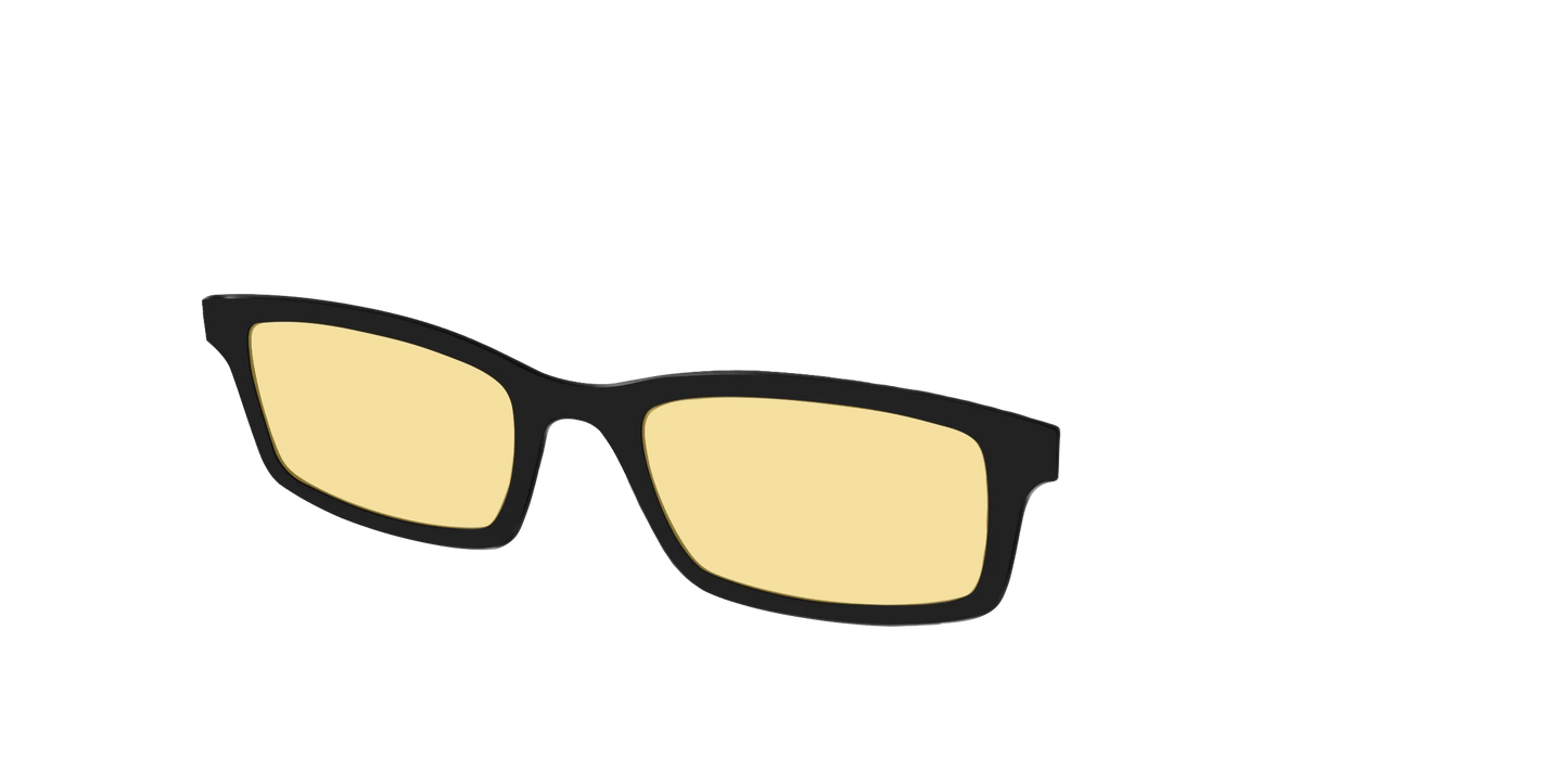 The Black With Citrine Yellow Lens