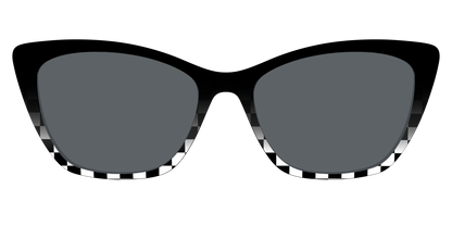 The Polarized Checkerboard Fade Sun Top