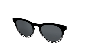 The Polarized Checkerboard Fade Sun Top