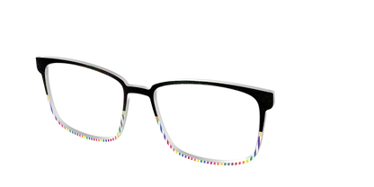 The Chic Pride Stripes Crystal with Gold Foil