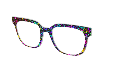The Rainbow Splatter Black