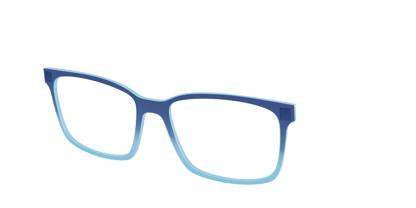 The Indigo to Sky Blue Gradient Crystal
