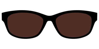 The Black with Brown Golf Lens