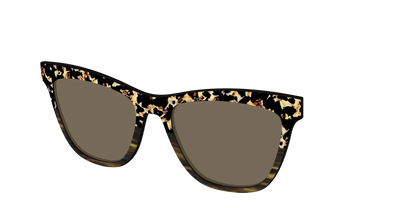 The Polarized Caramel Tortoise Horn Split Sun Top