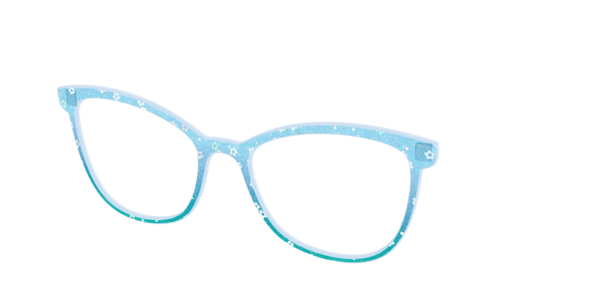 The Sky Blue Crystal with Daisy Glitter